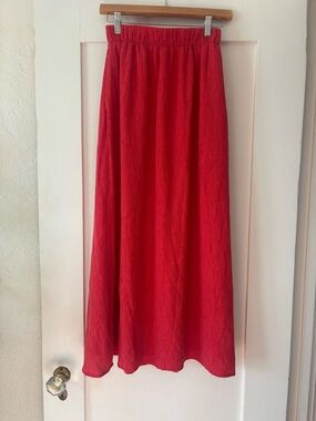 Abercrombie & Fitch Vibrant Red Maxi Skirt